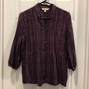 Purple Plaid Shirt